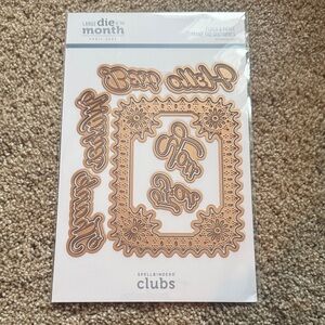 Spellbinders Punch and Pierce Die Set with Sentiments